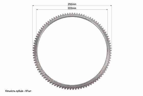 Вінець маховика Z-97, Dвнт.-222mm 178F Київ