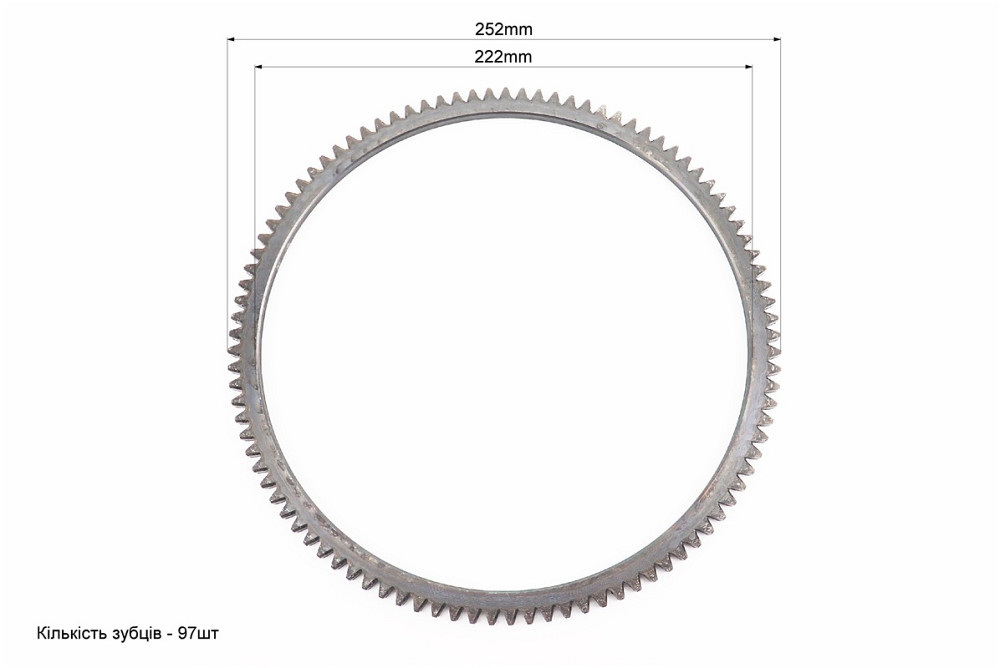 Вінець маховика Z-97, Dвнт.-222mm 178F Київ - фото 2