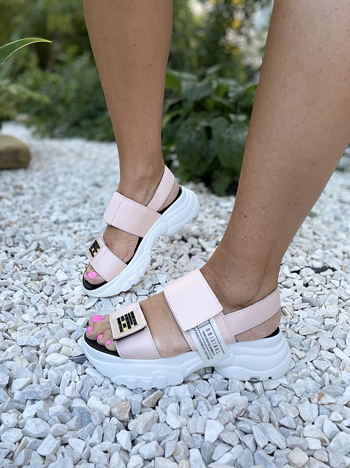 teona Босоніжки жіночі TEONA 127 пудра (літо, шкіра натуральна) (4102) 36 Коломия - фото 1