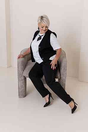 Жіночі стильні штани з якісного, щільного трикотажу. 52/54 Одеса