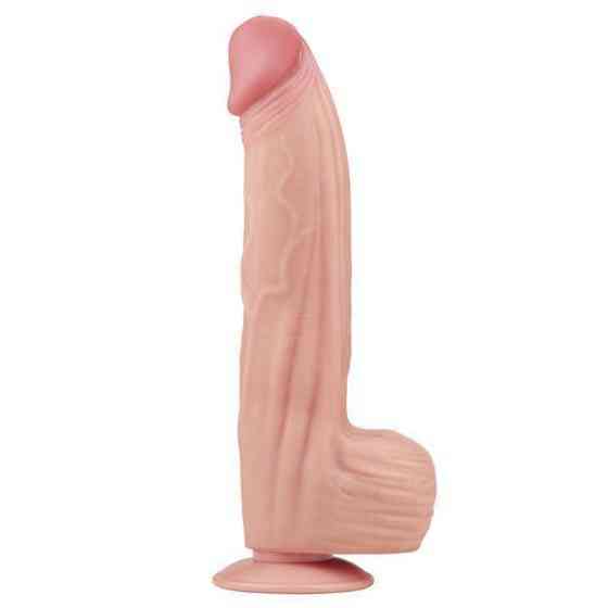 Фалоімітатор - Sliding-Skin Dual Layer Dong 12" Flesh Sex Aura Київ