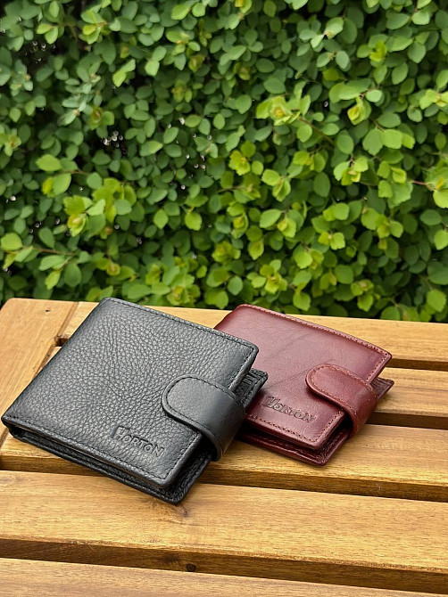 Чоловічий гаманець HORTON чорний або коричневий Київ - фото 8