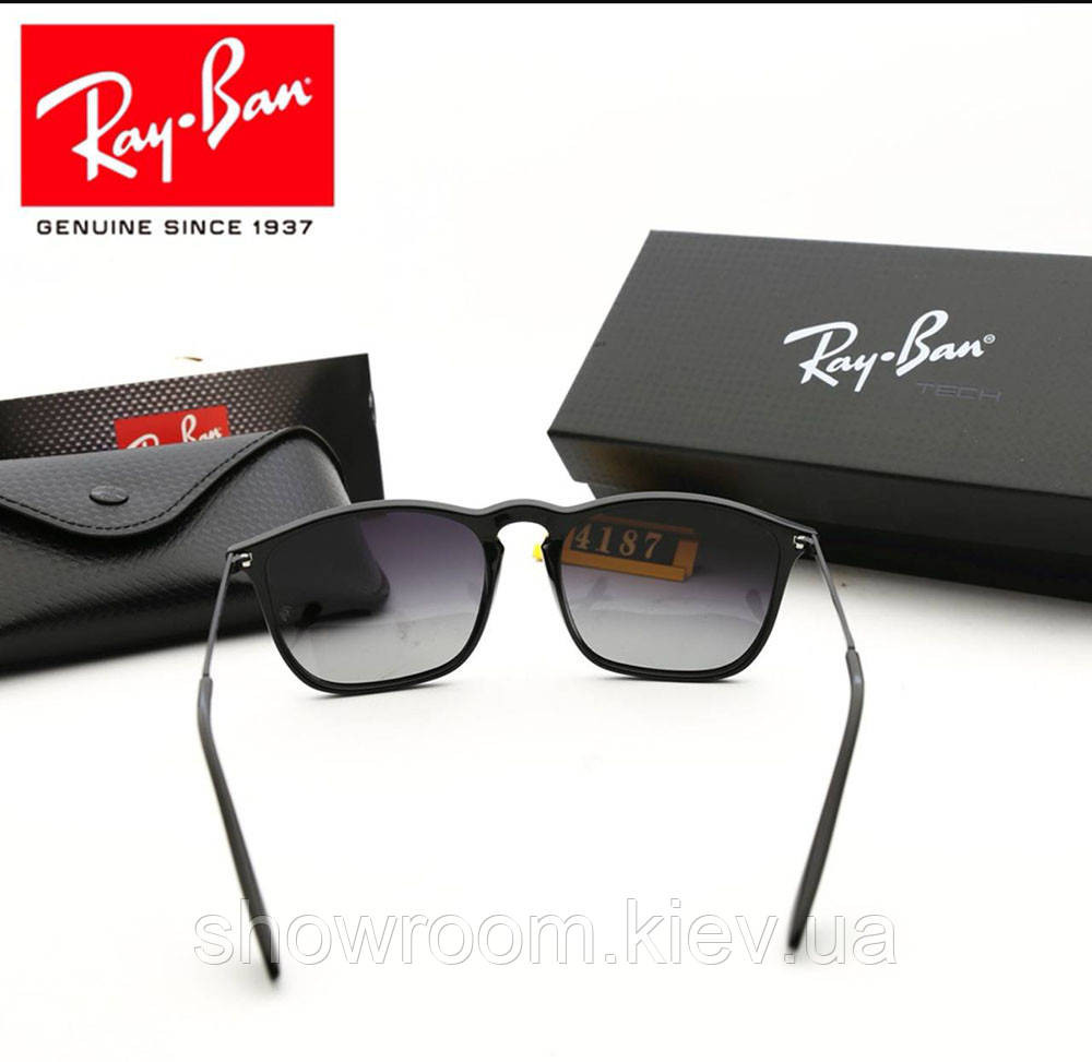 Жіночі сонцезахисні окуляри Rayban (4187) Київ - фото 4