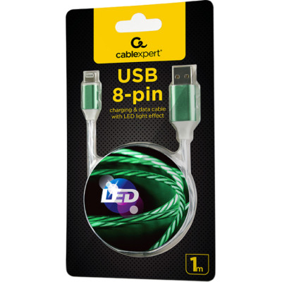 Дата кабель USB 2.0 AM to Lightning 1.0m 2A Cablexpert (CC-USB-8PLED-1M) Винница - изображение 5