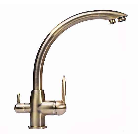 Змішувач для кухні під осмос Globus Lux LAZER GLLR-0777-9-BRONZE Тернополь