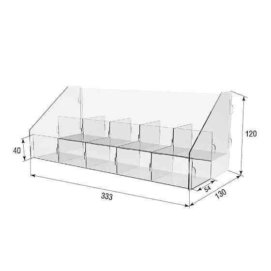 Товарна горка EKOSTAR на 2 полки 303х130х120 Київ