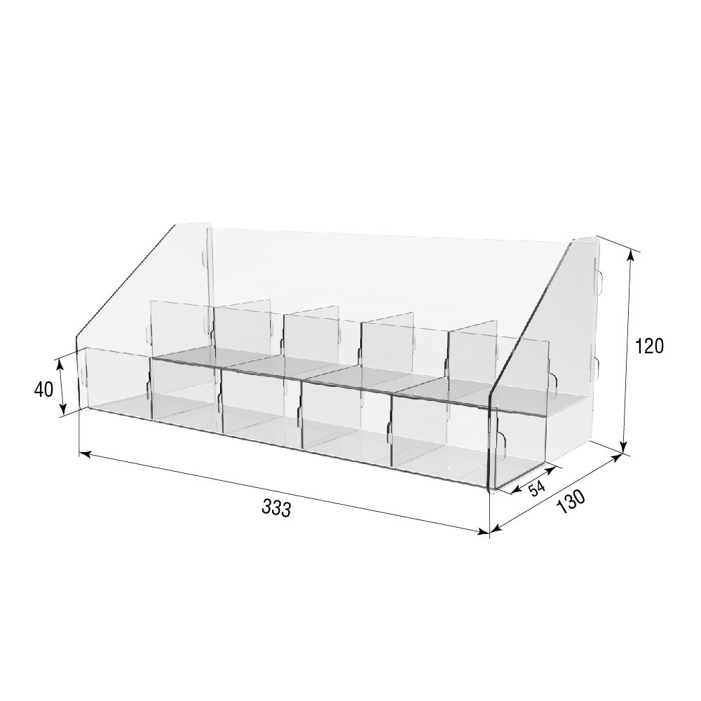 Товарна горка EKOSTAR на 2 полки 303х130х120 Київ - фото 3