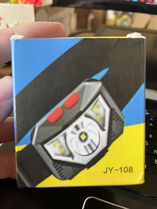 Налобный фонарик JY-108 CREE XPE + 2хCOB Micro USB Винница - изображение 3