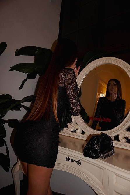 Женское черное кружевное мини платье гипюр + подкладка Одесса - изображение 9