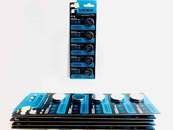 Батарейка літієва VIDEX CR2032 5pcs BLISTER CARD Київ