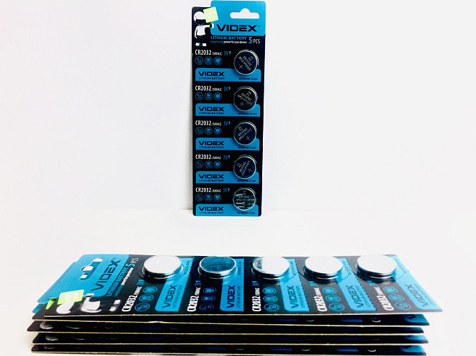 Батарейка літієва VIDEX CR2032 5pcs BLISTER CARD Київ - фото 2