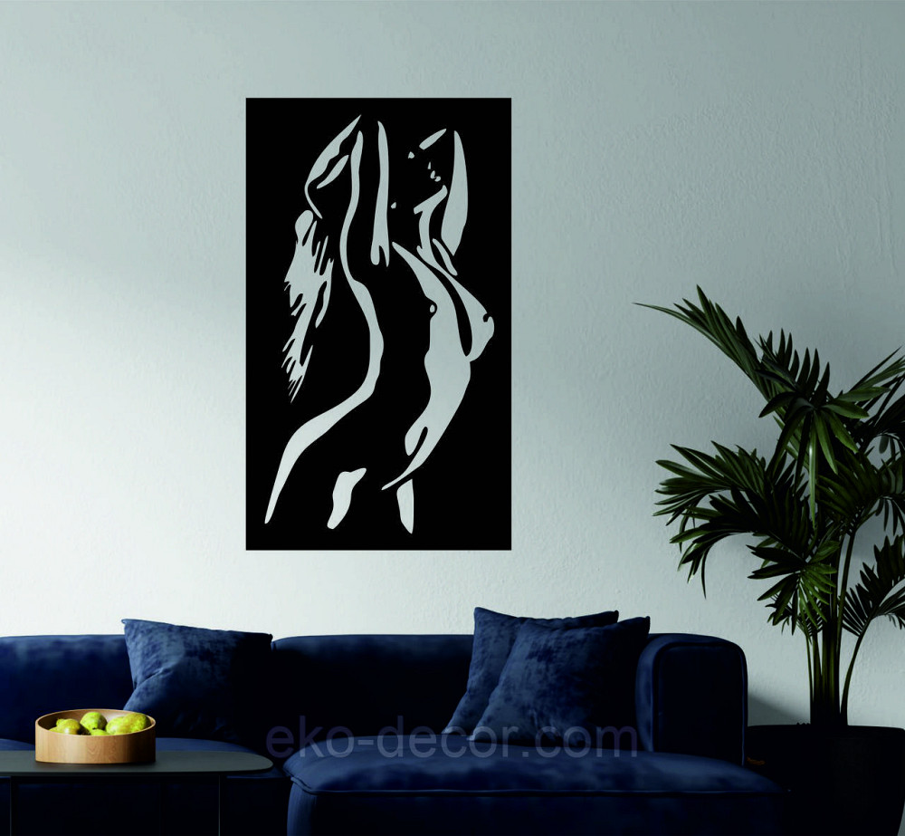 Декоративне настінне Панно «Силует жінки», Декор на стіну Київ - фото 1
