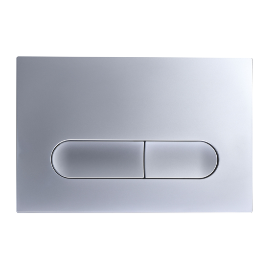 Панель змиву Koer KT-0608-14 240x160x10mm пластикова, кнопка закруглена (колір сатин) (KR6127)   ( 21280 ) Харків