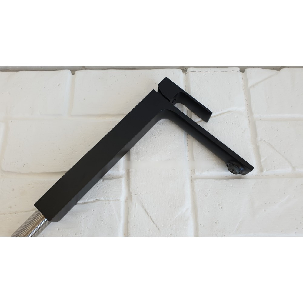 Змішувач для раковини високий Volle LEON de la noche чорний/матовий 1511.010204 Київ - фото 6