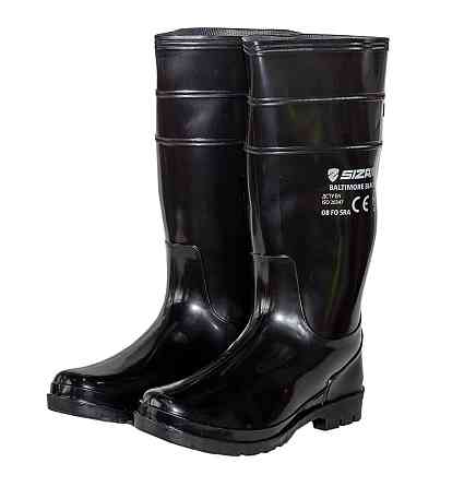 Sizam чоботи робочі захисні з ПВХ, розмір 43, Baltimore Light Black 36346 Рівне
