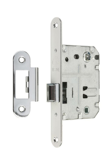 Замок для міжкімнатних дверей Gavroche GR 70 ( безшумний) CP хром зі зворотньою планкою Київ - фото 1