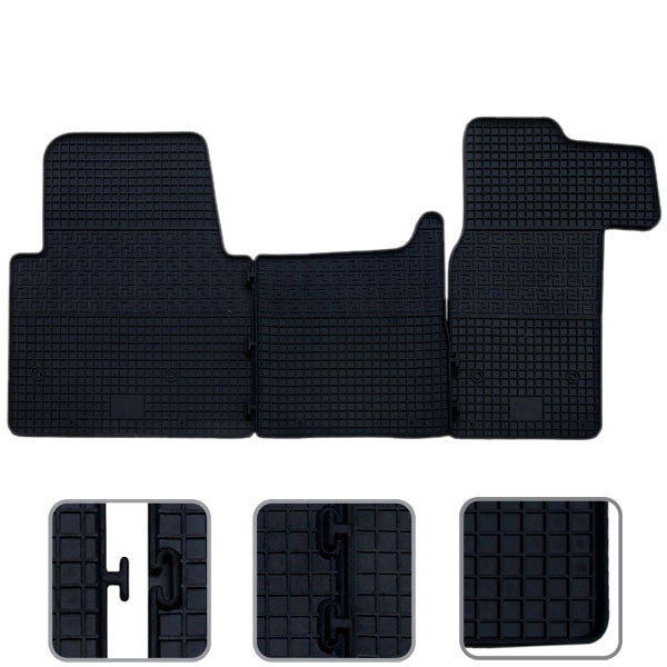 Коврики салону гумові Renault Master 2010-. 3шт(48789) Вінниця - фото 1