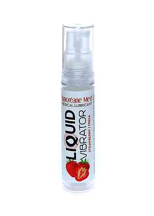Рідкий вібратор Liquid Вібратор Strawberry 10 ml Sex Aura Київ