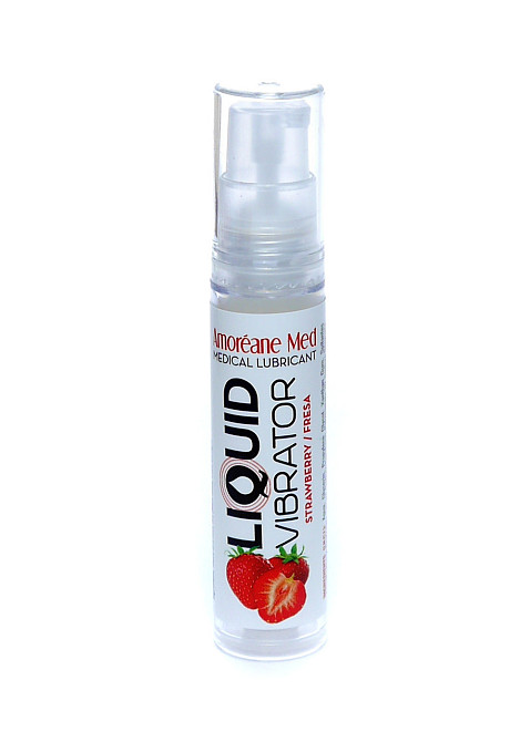 Рідкий вібратор Liquid Вібратор Strawberry 10 ml Sex Aura Київ - фото 1