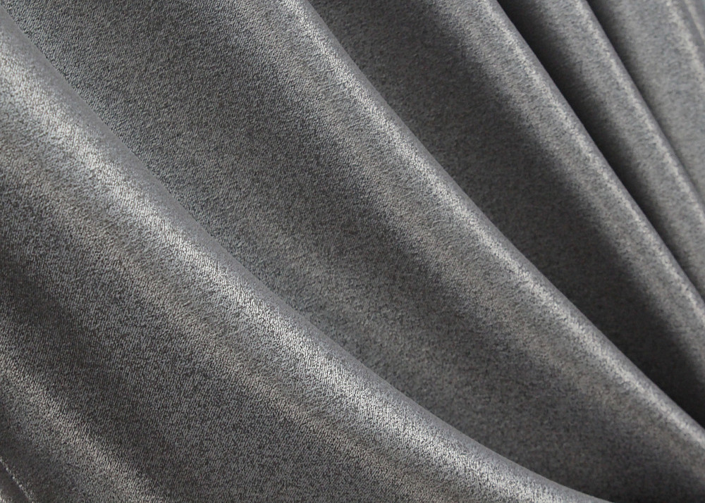 Комплект готовых штор VR-Textil ANZIO № 1469ш Серебристый с графитовым 140х290 см 2 шт (33-0336) Киев - изображение 6