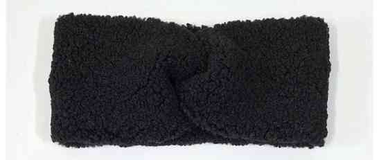 Пов'язка для волосся каракуль чорна Київ