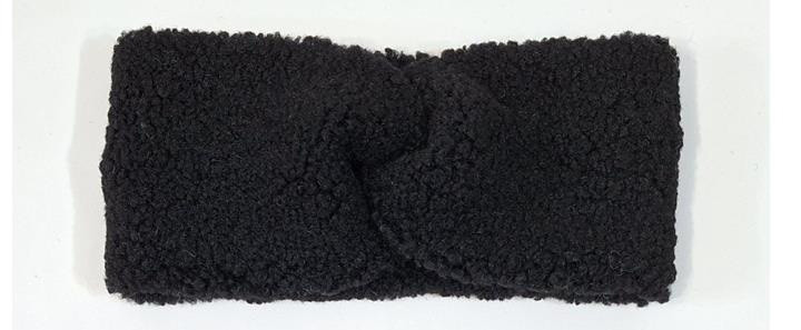 Пов'язка для волосся каракуль чорна Київ - фото 1