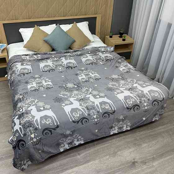 Плед-покрывало 200х230 см с рождественским принтом Разноцветный (87-326) Киев