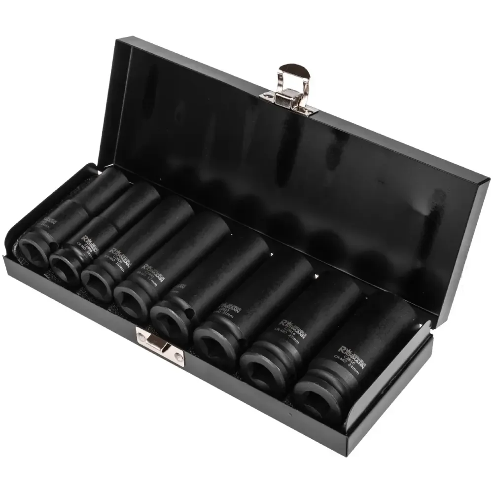 Набір головок ударних довгих Richmann 13-24 мм 1/2' 8 шт (C4026) Коломыя - изображение 2