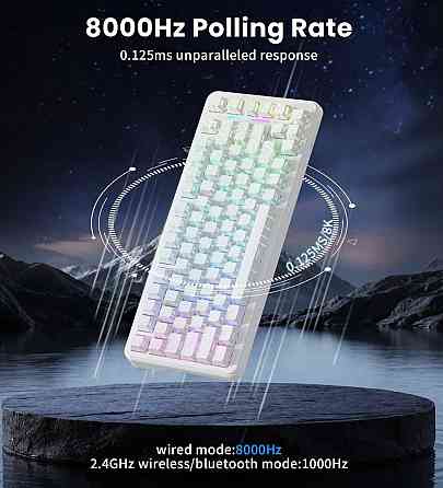 Игровая Механическая Клавиатура Attack Shark X82 Pro HE магнитные свитчи. Харьков