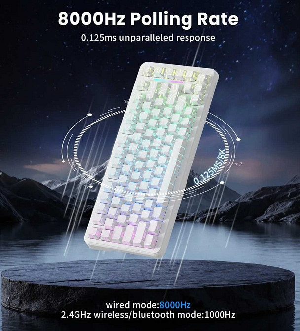 Игровая Механическая Клавиатура Attack Shark X82 Pro HE магнитные свитчи. Харьков - изображение 2