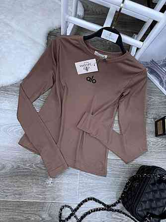 Женский стильный лонгслив с накатом Турецкий рубчик Шоколад, 42/44 Одесса