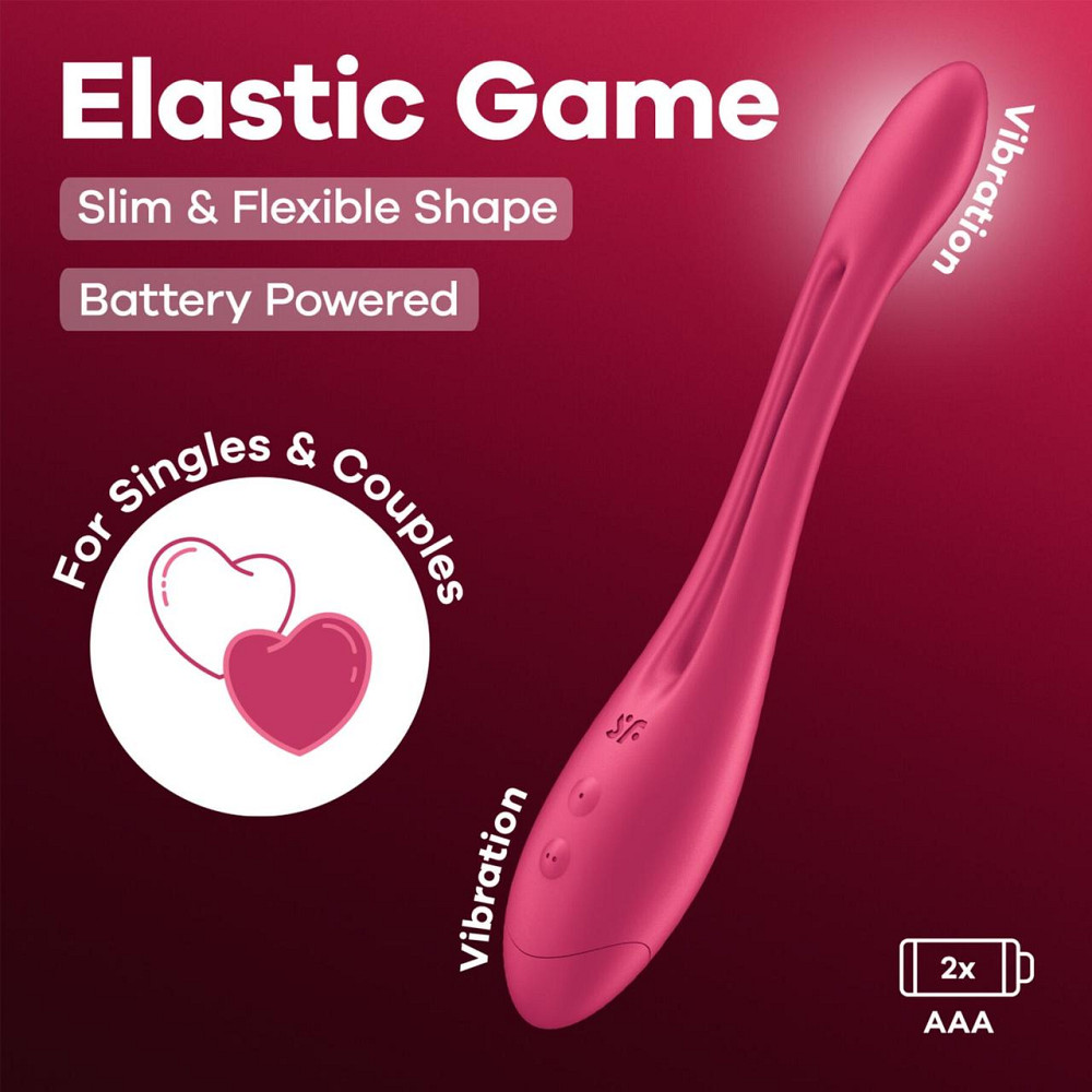 Універсальний гнучкий вібратор для пар Satisfyer Elastic Game Battery Series Sex Aura Київ - фото 6