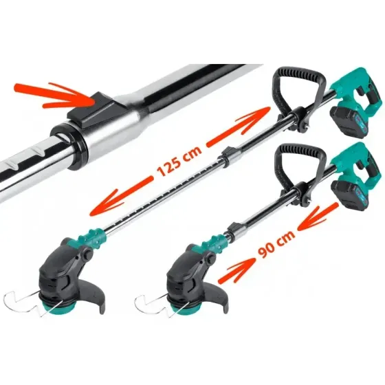 Триммер на батарее для травы AL-FA ALCGT2B-21V, Качественный триммер для травы 2 АКБ 21V 2.0Ah Львов