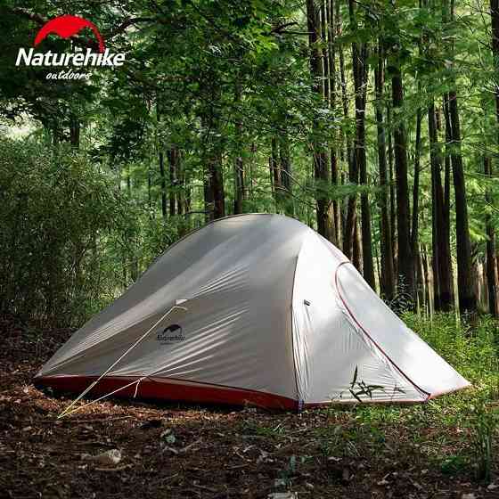Намет надлегкий двомісний  з футпринтом Naturehike Cloud Up 2 Updated NH17T001-T, 210T, помаранчевий Київ