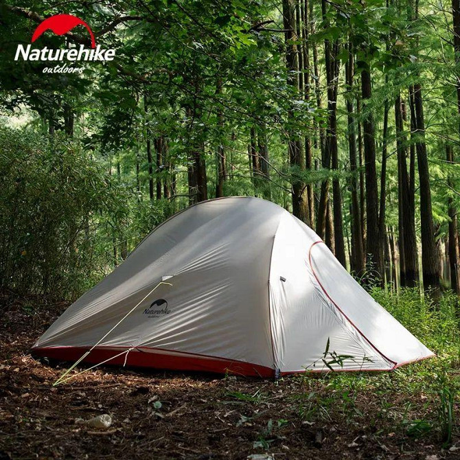 Намет надлегкий двомісний  з футпринтом Naturehike Cloud Up 2 Updated NH17T001-T, 210T, помаранчевий Киев - изображение 6