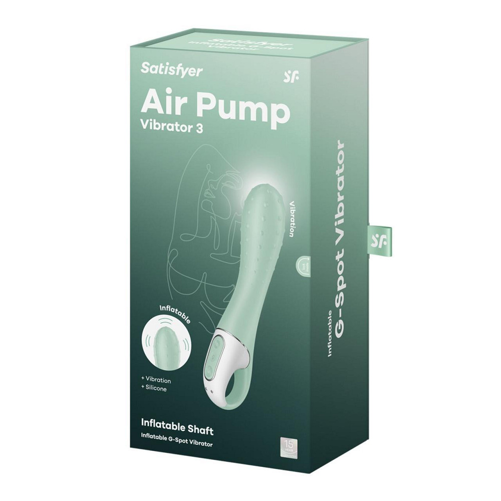 Вібратор точки G Satisfyer Air Pump Vibrator 3, надувається, 12 режимів вібрації Sex Aura Київ - фото 6