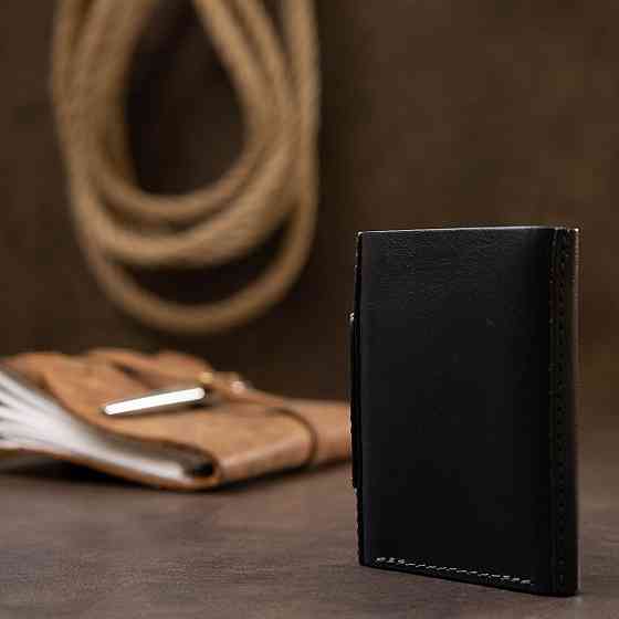 Мужское кожаное портмоне GRANDE PELLE 11511 Синий Киев