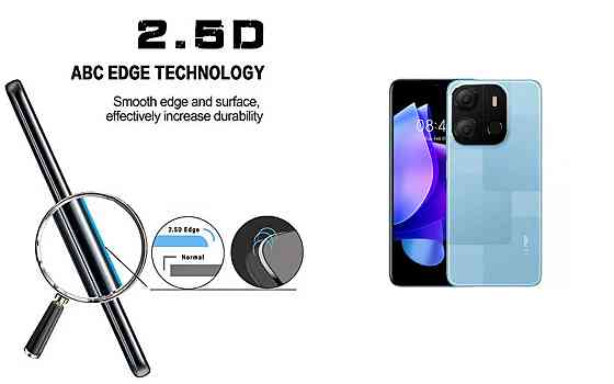 Захисне скло ArmorGlass для Tecno POP 7 (BF6), POP 7 Pro – стійке до подряпин та ударів Київ