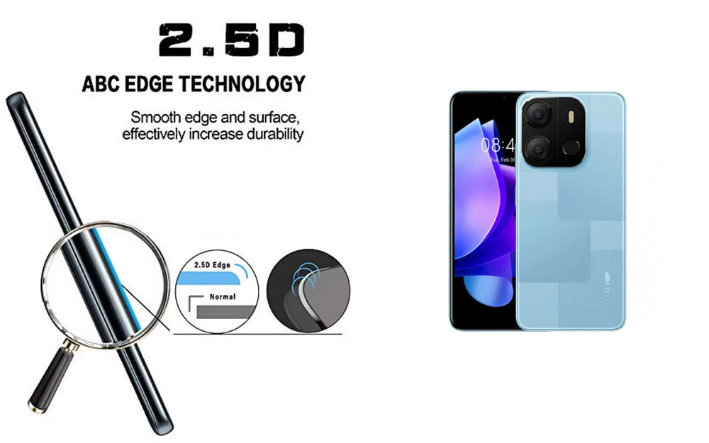 Захисне скло ArmorGlass для Tecno POP 7 (BF6), POP 7 Pro – стійке до подряпин та ударів Київ - фото 2