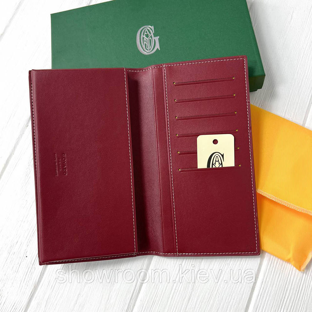 Чоловічий гаманець з відділенням для телефона Goyard (099) Lux bordeaux Київ - фото 3