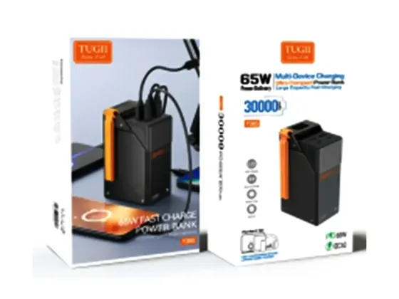 Power Bank TUGII Y365 30000 мАг, 115.5Вт·год, PD 65Вт, QC 22.5Вт, для ноутбука та MacBook Одеса