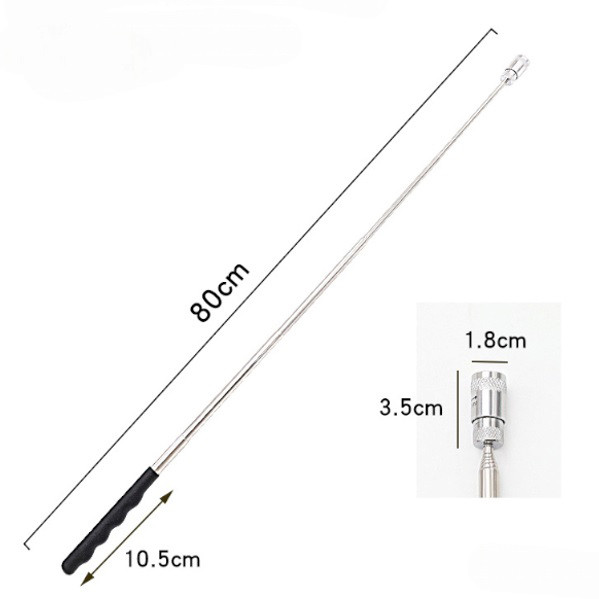 Телескопічний магніт з підсвічуванням для вилучення з важкодоступних місць 19-80 см DY-63 Львів - фото 8