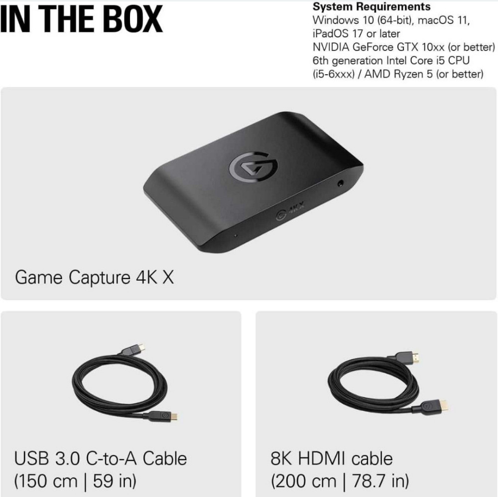 Пристрій відеозахоплення Elgato Game Capture 4K X 1 шт. NEW! Харків - фото 1