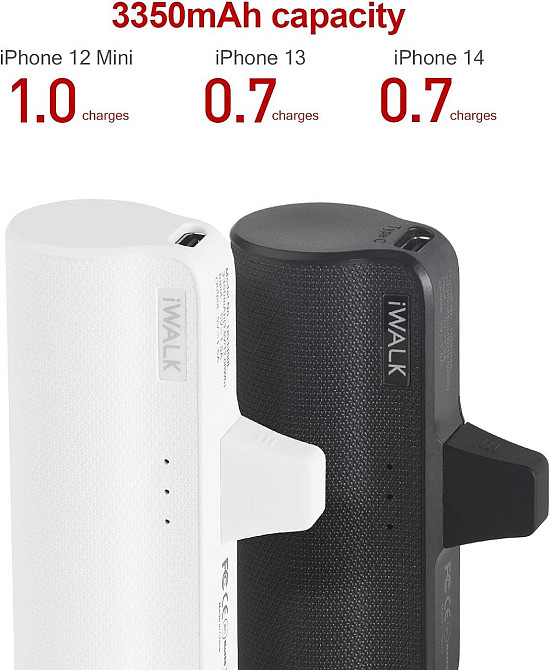 Портативний зарядний пристрій\Повербанк\PowerBank iWalk - 3350mAh Lightning для iPhone Київ - фото 4