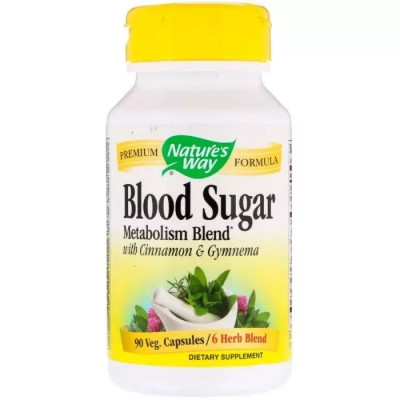 Травы Nature's Way Травы для Снижения Сахара, Blood Sugar, 90 Капсул (NWY-79200) Винница - изображение 1