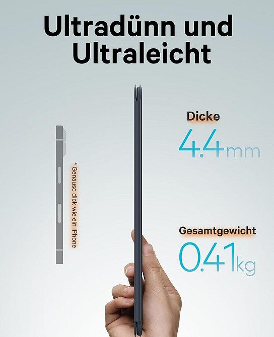 Чохол-книжка з клавіатурою для iPad Air 11-inch(M2) 2024/ iPad Air 5 2022/Air 4 2020 10.9/iPad 4-го покол. 10.9 / iPad Pro 11 2018 Дніпро - фото 3