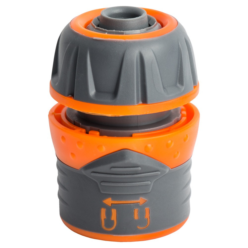 Конектор 1⁄2" швидкознімний для шланга 1⁄2" із замком (ABS+TPR) FLORA (5015464) Київ - фото 1