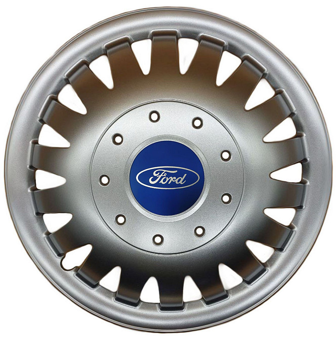 Автомобильные модельные колпаки R15 Ford 320 4шт, SJS, серебряные Киев - изображение 1