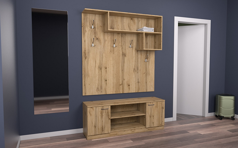 Прихожая ГКШ-10, Дуб Аппалачи, 1300/350/1900 Львов - изображение 2