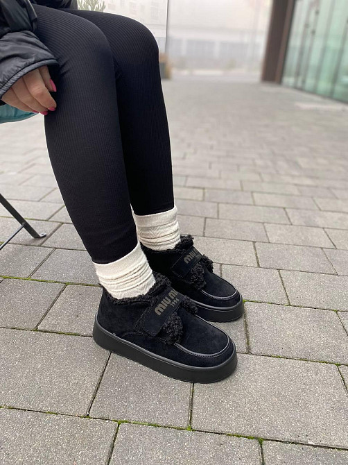 Edan Instruments Черевики жіночі EDAN 157 чорні (зима, замша натуральна) (6130) 38 Коломыя - изображение 1